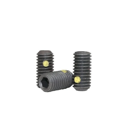 Newport Fasteners Nylon Pellet Socet Set Screws Cup Point, 10-32 x 1/2", Alloy Steel, Black Oxide, Hex Socket , 1000PK 637253-1000